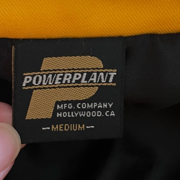 P16 Power Plant Yellow Motorcycle Co. Jacket Size Medium - Picture 3 of 3